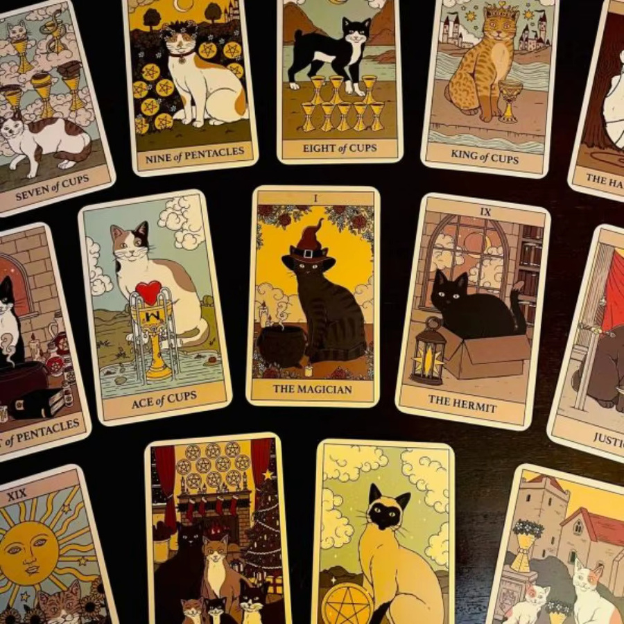 Cats Rule the Earth Tarot, 78-Kartendeck, Tiere - Bild 4