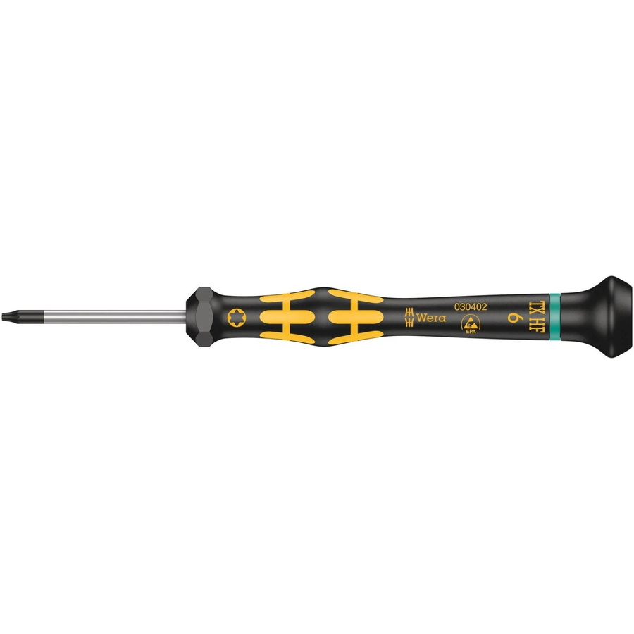 Wera 1567 ESD Kraftform Micro Torx-Schraubendreher T 6 in Schwarz mit 40 mm Klingenlänge - Bild 2