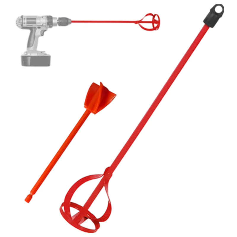 DAZZLEEX Spachtelmischer in Rot für elektrische Bohrmaschinen zum Mischen von Farben, Epoxidharz und Silikon - Bild 2