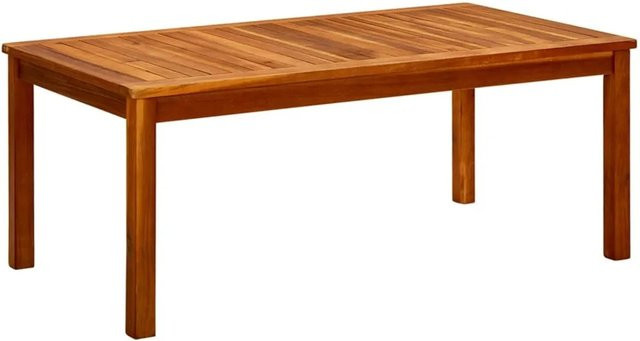 vidaXL Garten-Couchtisch aus Akazie-Massivholz in Braun, B/T/H: 110 x 60 x 45 cm - Bild 1
