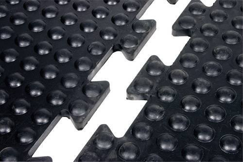 COBA Arbeitsplatzmatte Bubblemat Standard als Anfangs- und Endmatte in Schwarz aus SBR-Gummi, B/T/H: 60 x 90 x 1,4 cm - Bild 1