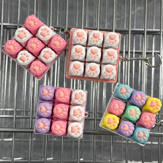 ZAKOL Schlüsselanhänger Kristall-Tastenkappen-Fidget-Spielzeug - Bild 1