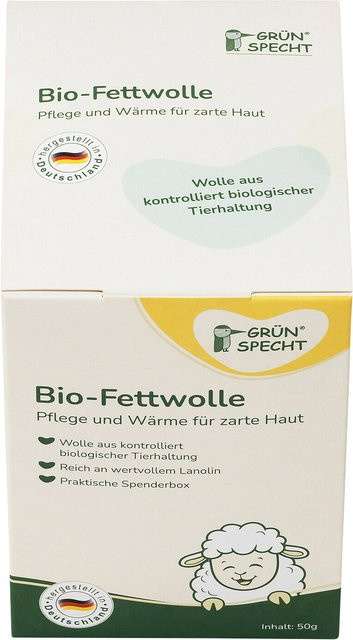 Grünspecht Bio-Fettwolle Balsam, 50 g, Lanolin, Unisex - Bild 1