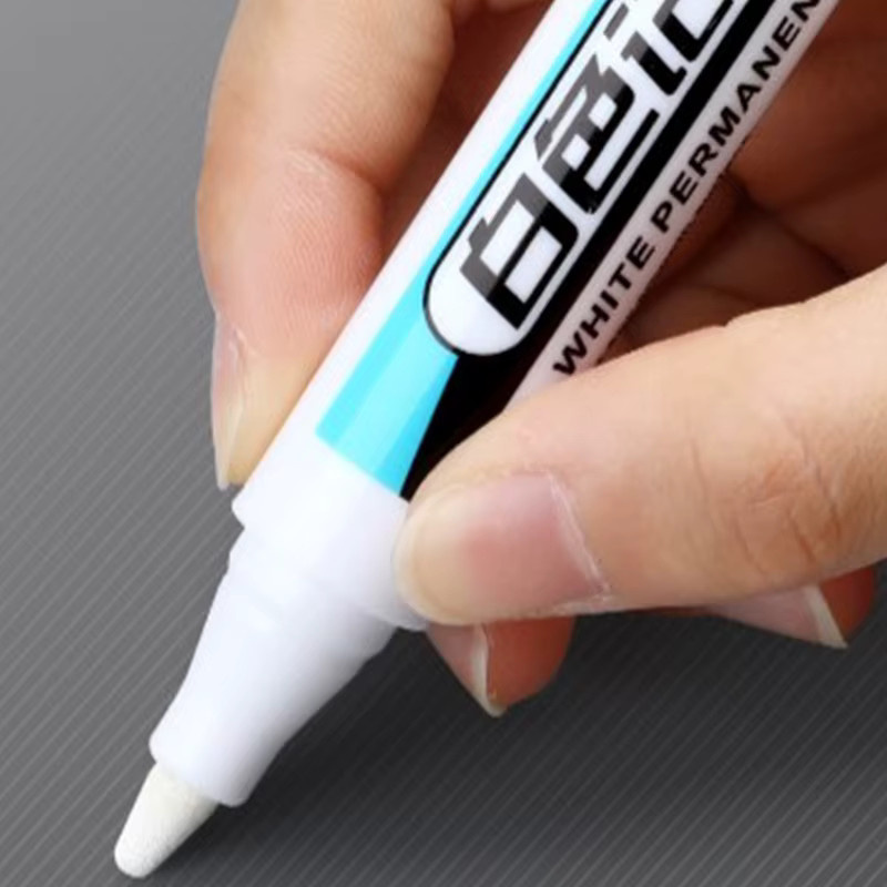 Weißer wasserfester Permanent Marker für Reifen und Graffiti mit 0,7 mm, 1,0 mm und 2,5 mm Strichstärke - Bild 4