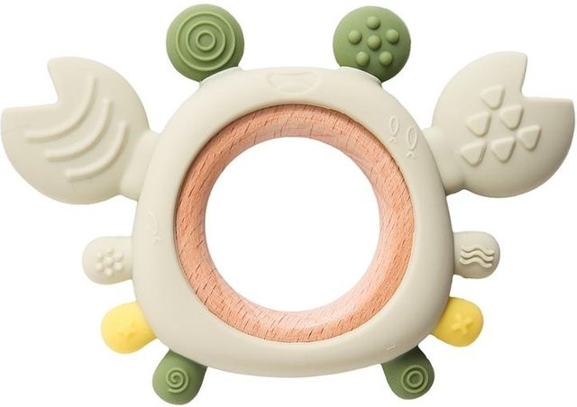 Binchi Outdoor Product Silikon Baby Beißring in Grün, BPA-frei und CE-gekennzeichnet, ideal für Babys ab 0 Monaten - Bild 1