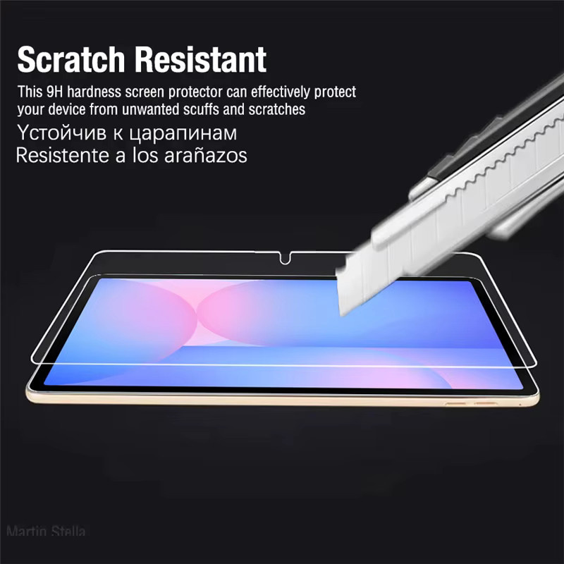Samsung Galaxy Tab S10 FE Plus Displayschutzfolie aus gehärtetem Glas, transparent - Bild 2