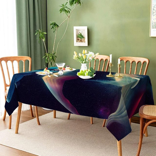 Wasserdichte rechteckige Tischdecke aus Polyester von Beau Maison mit Marine-Motiv in Blau, B/T/H: 70 x 70 x 0 cm - Bild 1