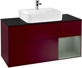 V&B Waschtischunterschrank Finion mit Wandbeleuchtung, Breite: 120 cm, Tiefe: 50,1 cm, Höhe: 50,1 cm, lackiert - Bild 1