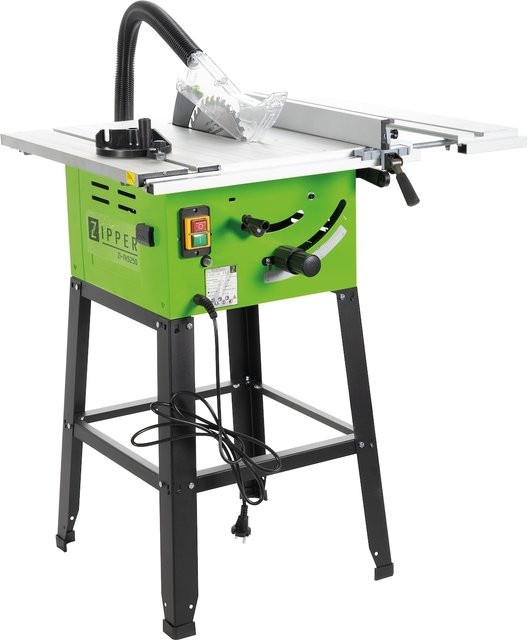 Zipper ZI-FKS250 Formatkreissäge in Grün mit 2200 W und 250 mm Sägeblatt - Bild 2
