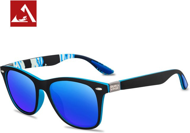 Polarisierte Sonnenbrille OMEKOL, Vollrand, Schwarz, Unisex, Kunststoff - Bild 1