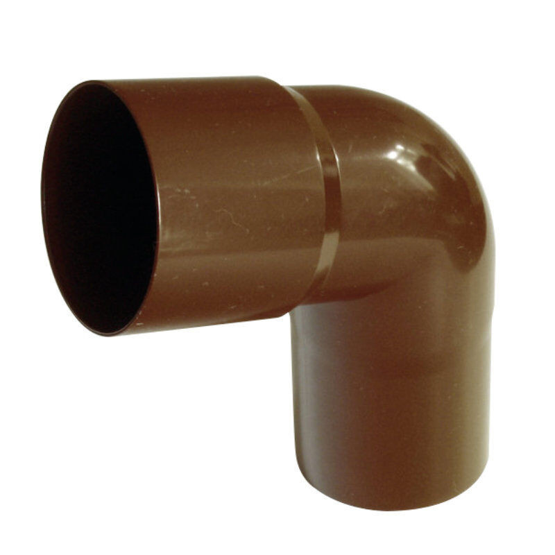 Friedrich von Lien AG Fallrohrbogen 75 Grad für 125 mm Kunststoff Dachrinne aus PVC, Durchmesser: 90 mm - Bild 1