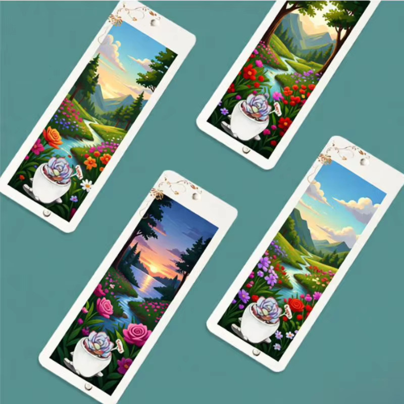 ArtCraft Aquarellpapier-Postkarten Set, 50 Stück leere Karten in quadratisch, rund und rechteckig, weiß - Bild 2