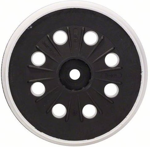 Bosch Stützteller mittelhart für Exzenterschleifer, Durchmesser: 12,5 cm, Schwarz - Bild 2