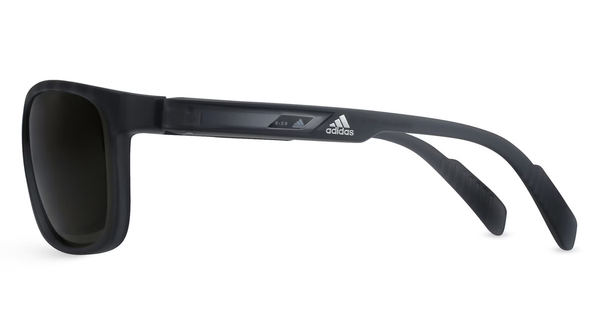 adidas SP0014 Sonnenbrille, Vollrand, Oval, Kunststoff, Unisex, grau, grün - Bild 2