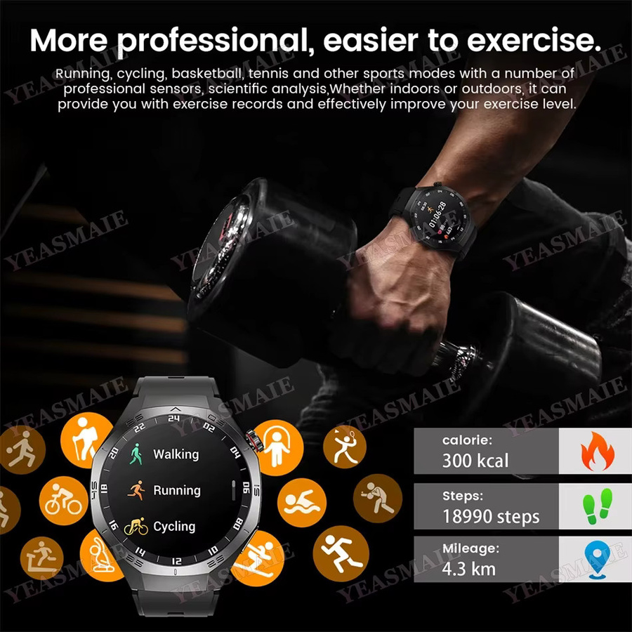 Ola Esporte Watch 5 Pro Gesundheits-Smartwatch in Grau mit EKG-Monitor, Herzfrequenzmessung, Schlaf-Tracking und Bluetooth-Anruffunktion - Bild 5