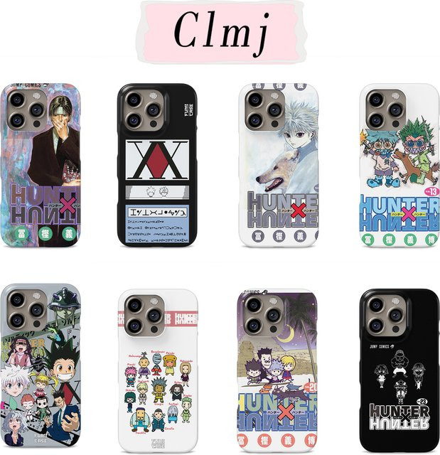 Bandai Anime Handyhülle HUNTERS-R Logo für iPhone 17 16 15 14 13 12 11 Pro Max Plus und weitere Modelle, mehrfarbig, doppelschichtig - Bild 1