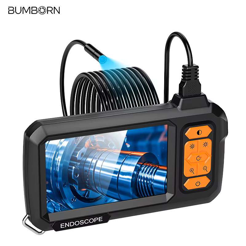 ZYPUSON Industrielles Endoskop mit Doppellinse, 8mm Kamera, IP67 Wasserdicht, starres Kabel in Schwarz - Bild 7
