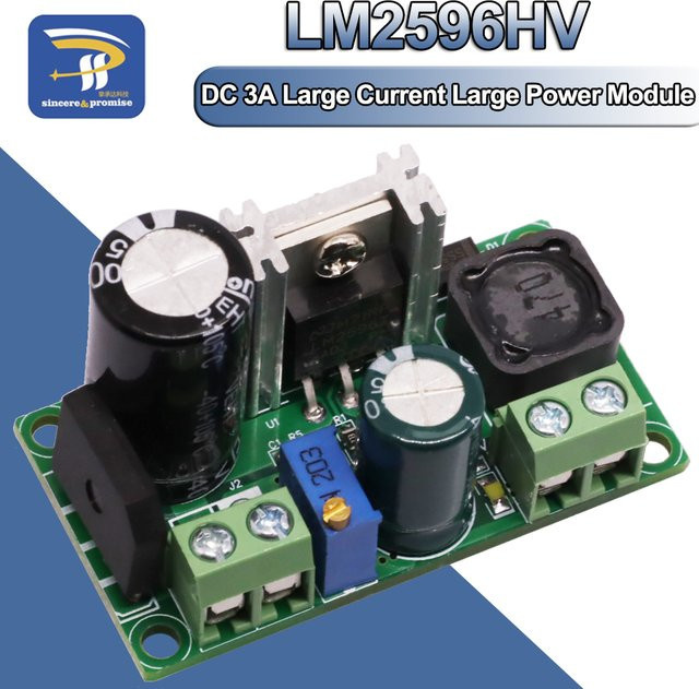 LM2596HV AC/DC zu DC Buck Step Down Converter Netzteil Modul, Eingangsspannung AC 5V-30V und DC 5V-50V, Farbe: Grün - Bild 1