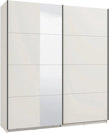 Mömax Schwebetürenschrank Gard in Beige mit Spiegeltüren, B/T/H: 217 x 61 x 195 cm