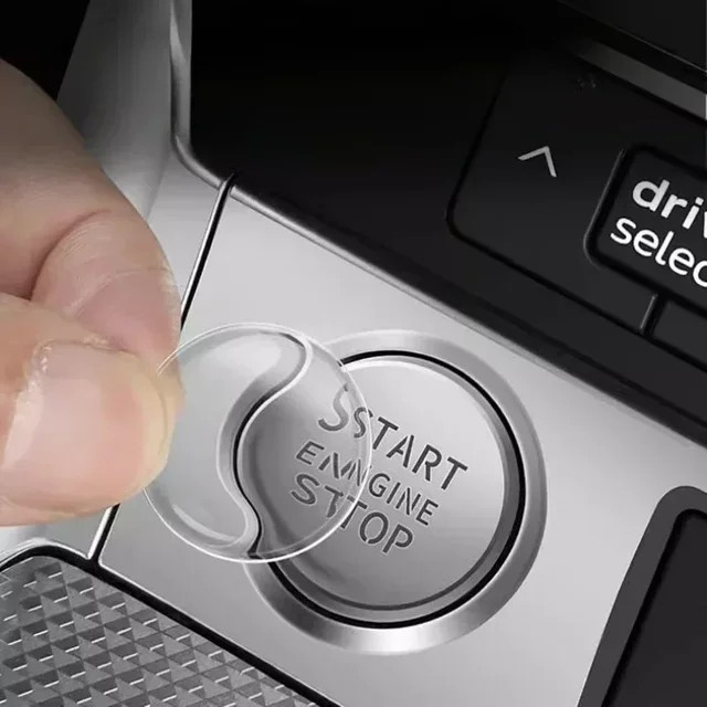SHUN SOON Ein-Klick-Start Schutz Film für Audi A6L C8 A4L A3L A5 8W6 A7 4K Q3 8U F3 Q5 8R Q7 4M A8L Q8 A7L A6 C8, Startknopf Aufkleber, transparent - Bild 1