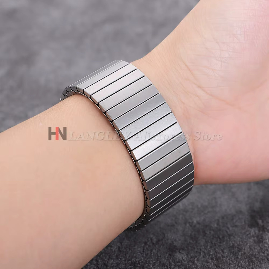 langley Uhrenarmband Edelstahl, Silber, Unisex - Bild 2