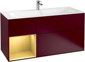 V&B Waschtischunterschrank Finion Wandbeleuchtung in Peony Matt Pink B: 119,6 cm, T: 49,8 cm - Bild 1