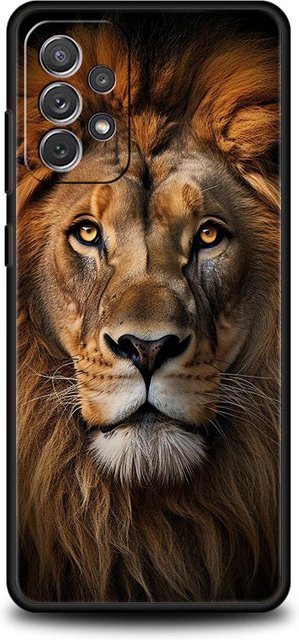 Löwen Handyhülle für Samsung Galaxy A15 A14 A25 A54 A34 A51 A71 A72 A73 A32 A52 A52S A11 A21S A31 A41 5G weiche Schale in Multicolour - Bild 1
