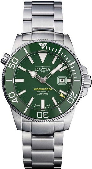 Davosa Armbanduhr Argonautic, Automatik, Edelstahl, Grün, 43 mm, Herren - Bild 1