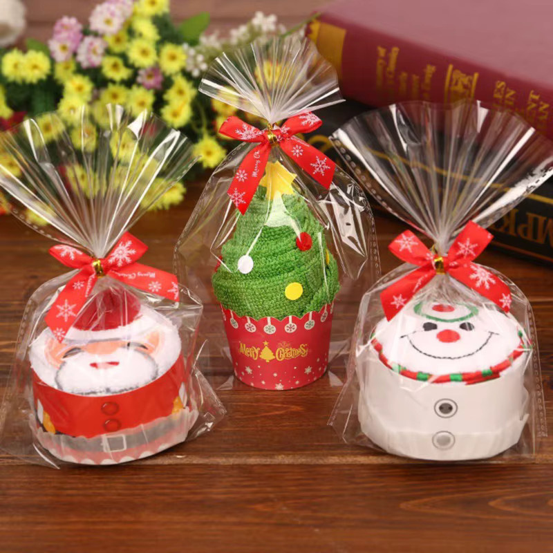 Beeinch Weihnachtliches Handtuch mit Schneemann-Stickerei für Kinder und Zuhause - Bild 2