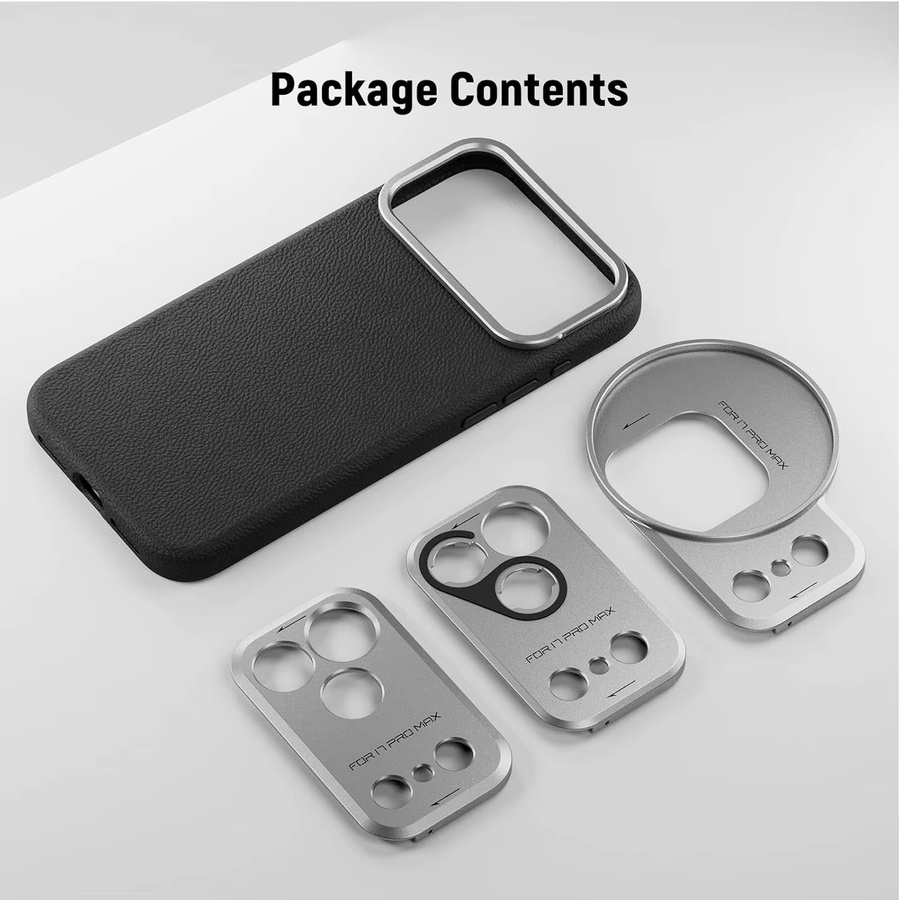 NEEWER Handyhüllenkäfig für iPhone 17 Pro und iPhone 17 Pro Max, modulare robuste Telefonabdeckung aus TPU/PC mit 67 mm Filterring, Schwarz - Bild 3