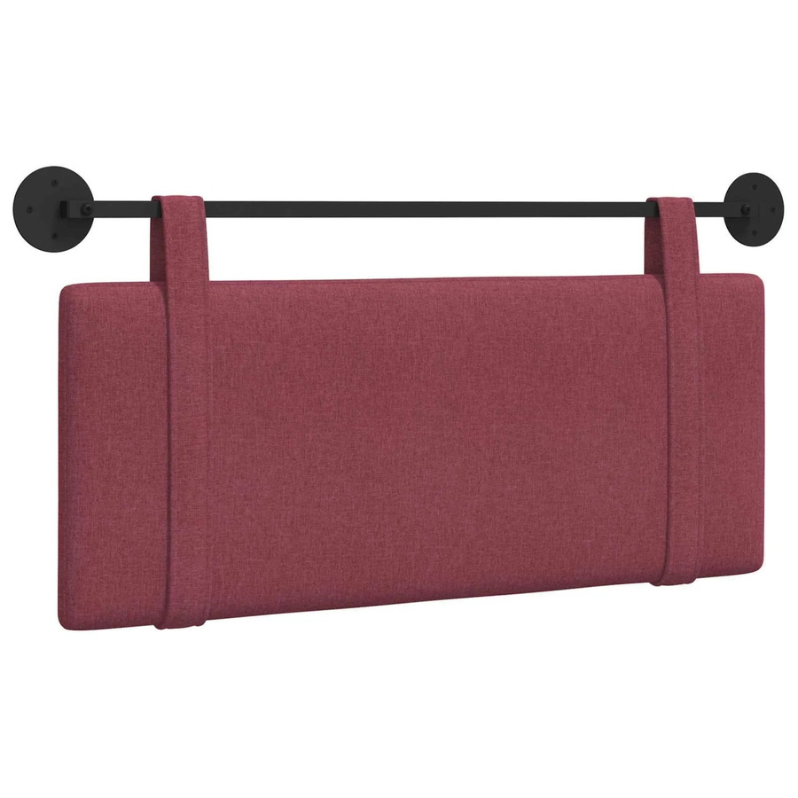 vidaXL Wandmontiertes gepolstertes Paneel in Weinrot mit Stoffbezug, B/H/T: 110 x 55 x 5 cm - Bild 2