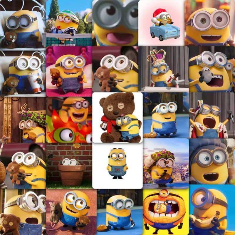 Minions Dave Bob Tim Aufkleber, multicolor - Bild 2