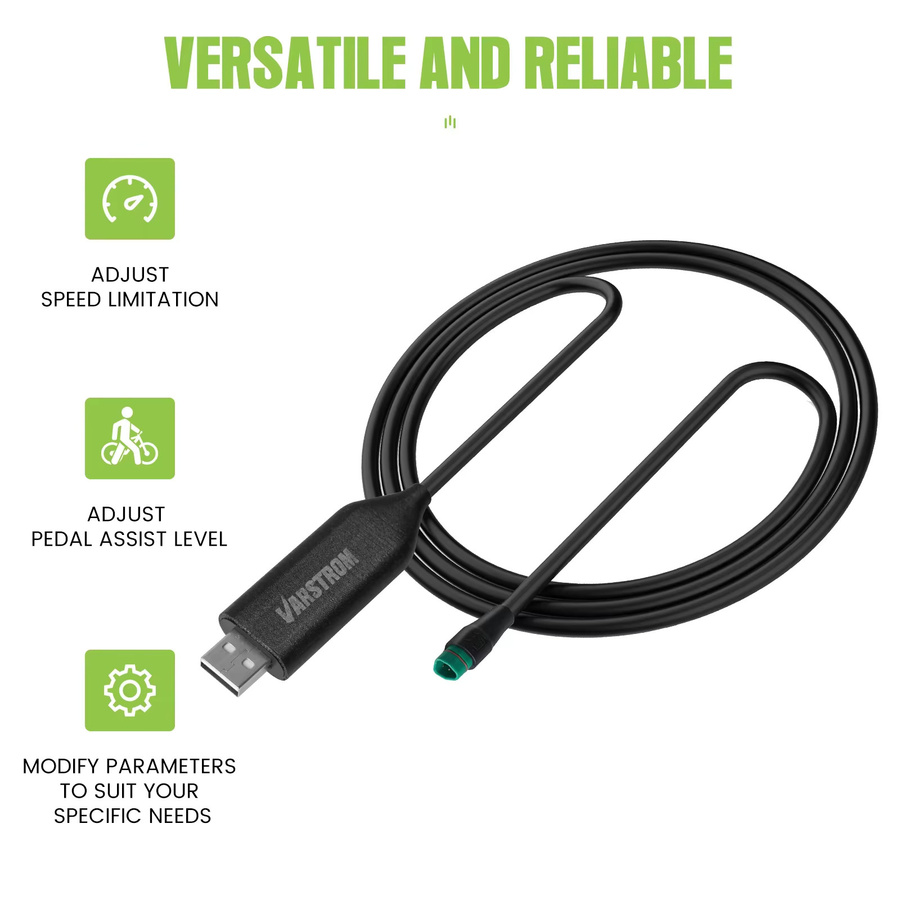 BAFANG USB-C Programmierkabel für CAN BUS Mid Drive Motoren BBS01 BBS02 BBS03 BBSHD in Schwarz - Bild 3
