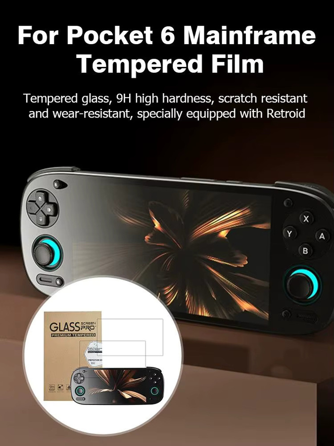 Displayschutzfolie aus gehärtetem Glas für Retroid Pocket 6, 9H-Härte, transparent und kratzfest - Bild 5