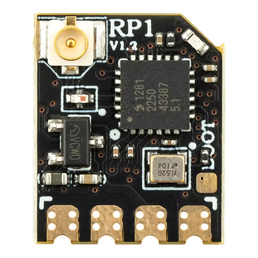 RadioMaster RP1 V2 2,4GHz ELRS Nano-Empfänger mit SX1281 CRSF und 65mm UFL T-Antenne in Schwarz für FPV-Renndrohnen und Flugzeuge - Bild 2