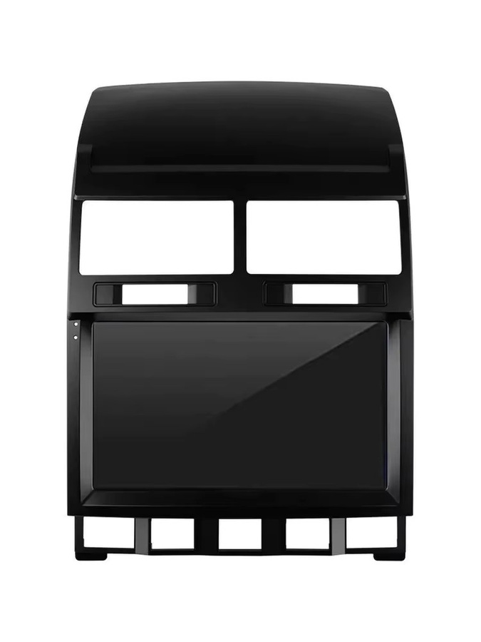 9 Zoll Android MP5 Stereo Player mit 2Din Radio Fascia Rahmen für Volkswagen Touareg GP 2002-2010 in Schwarz - Bild 3