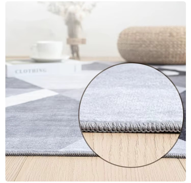 VIKAMA Moderner Minimalistischer Wohnzimmerteppich als Dekoration für Sofa und Couchtisch - Bild 4
