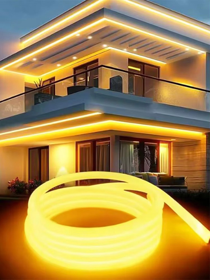 Rybakov COB LED Streifen Licht Wasserdicht für Garten und Outdoor mit EU Netzteil und Schalter in Warmweiß, Neutralweiß oder Weiß - Bild 6