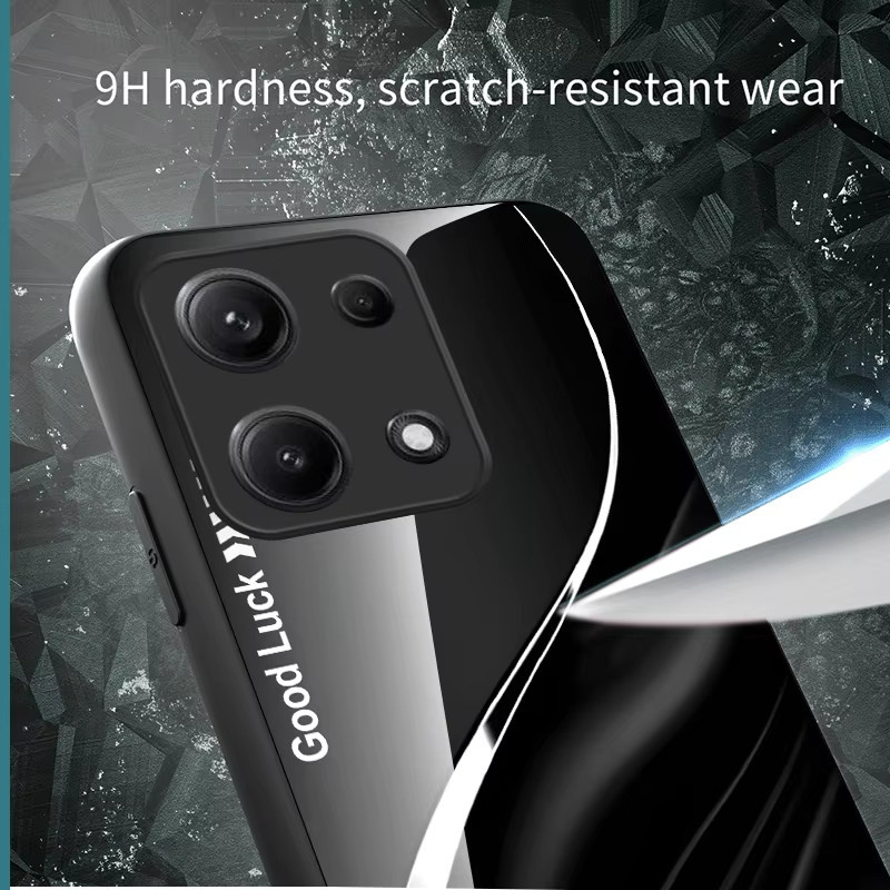Schutzhülle für OPPO A6 Pro 5G und 4G mit gehärteter Glasrückseite in Farbverlauf, Schwarz/Mehrfarbig - Bild 3
