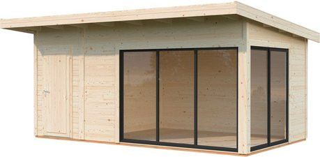 Palmako Gartenhaus Andrea Slide Plus aus Fichtenholz mit Pultdach in Natur - Bild 3