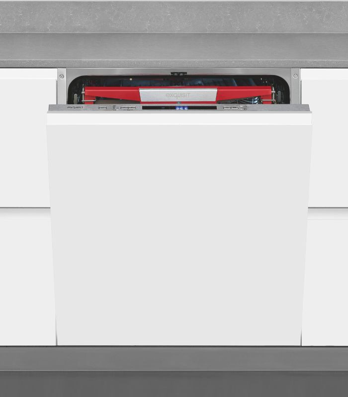 Exquisit EGSP9614-E-031B Vollintegrierbarer Geschirrspüler in Inox Silver, Breite: 60 cm - Bild 3