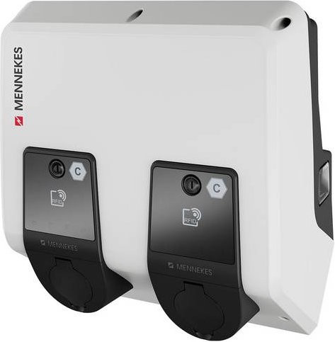 MENNEKES AMTProf TCX 22 Twin Wallbox mit Lastmanagement in Weiß - Bild 1