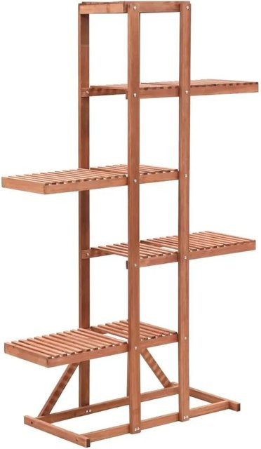 vidaXL Pflanzenständer aus Zedernholz in Braun, B/T/H: 86 x 36 x 139 cm - Bild 1