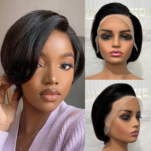TENDRESSE Pixie Cut Perücke, 100% Echthaar, 8 Zoll, Damen - Bild 1