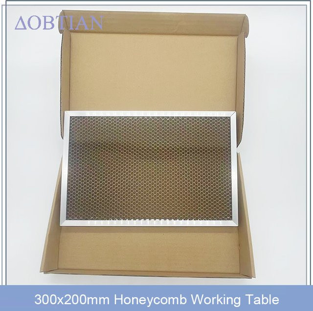 Dobtian Laser Waben Bett Universal Arbeitstisch für CO2 oder Diode Laser Gravur und Schneidemaschinen, Farbe: Silber, B x T: 300 x 200 cm - Bild 1