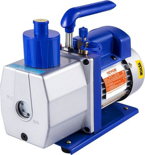 VEVOR Einstufige Vakuumpumpe mit Rotationsschaufeln 7CFM 1/2HP für HVAC in Blau - Bild 1