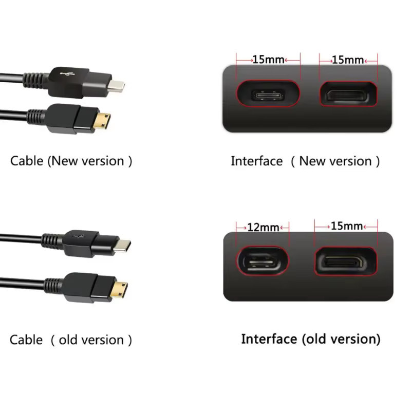 Gaomon HDMI zu USB-C Verbindungskabel für Grafiktablet-Monitore PD1560, PD1561 und PD1161 in Schwarz - Bild 3