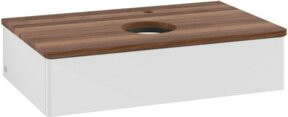 V&B Waschtischunterschrank Antao mit Beleuchtung, Farbe: Weiß, B/T/H: 80 x 50 x 19 cm - Bild 1