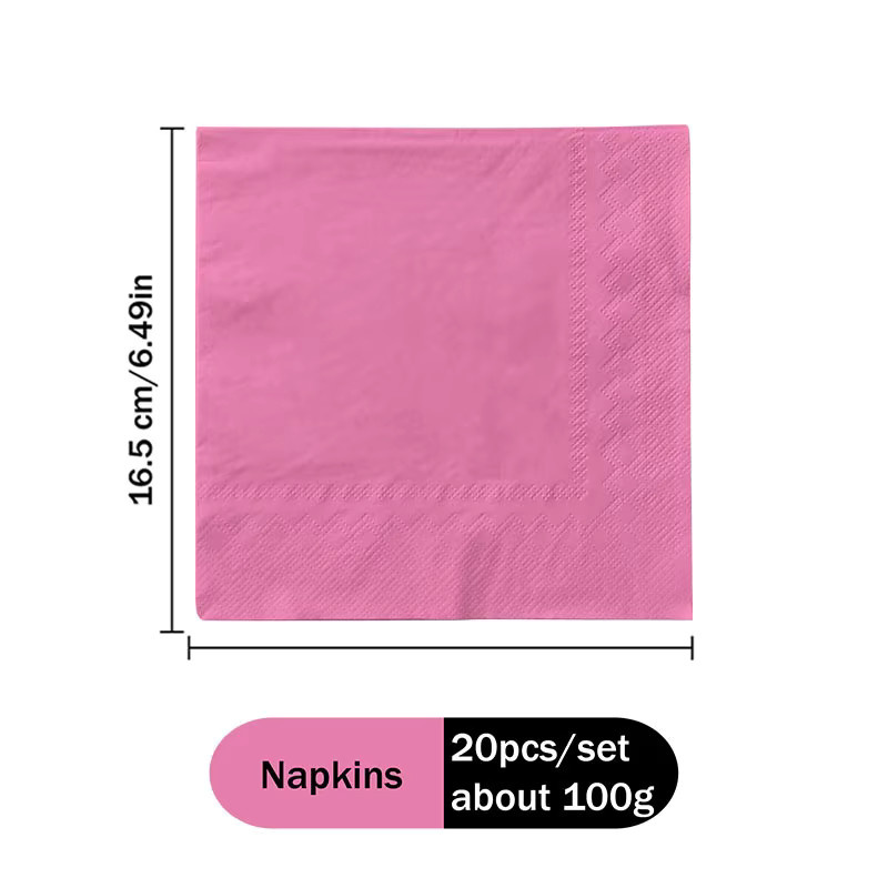 Rosa Papierservietten mit Mode-Motiv für deine Geburtstags- und Familienfeiern - Bild 5