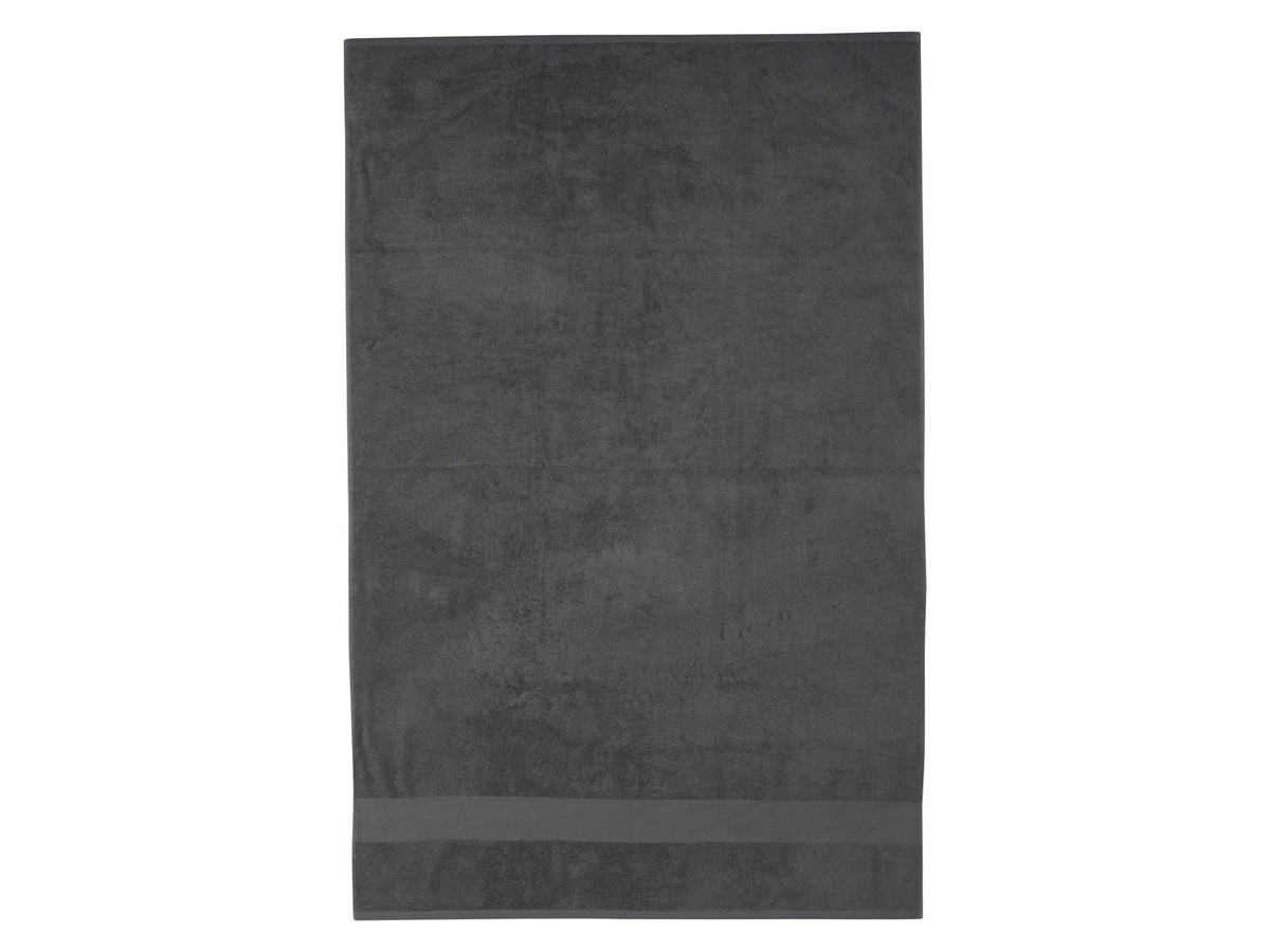 LIVARNO Frottier-Duschtuch aus Baumwolle, Grau, Breite: 70 cm, Höhe: 140 cm - Bild 2